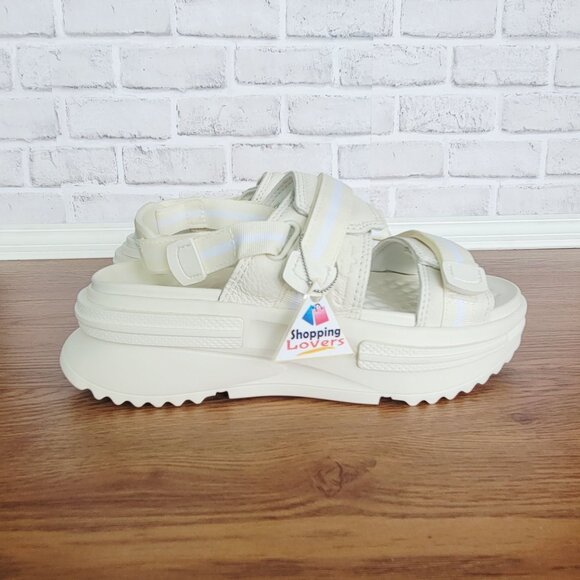 Converse Run Star Utility Sandal 7 CX Women Chunky Sandals Beige Leather A06481C - Picture 9 of 15